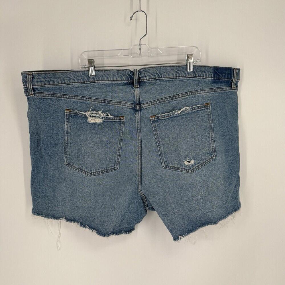 Abercrombie & Fitch Shorts Womens 37 24 blue high rise dad summer beach festival - Picture 6 of 6